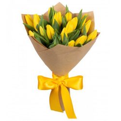Фото товара 15 жовтих тюльпанів в Калуші