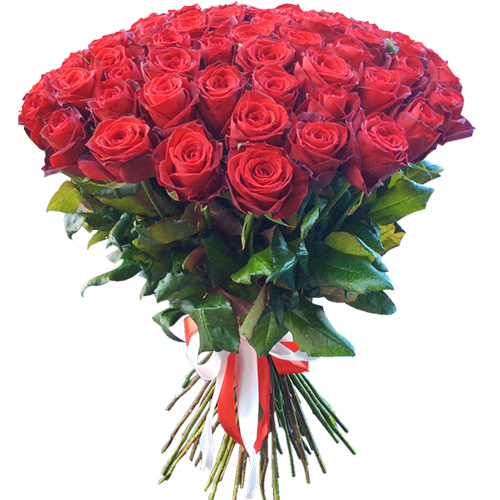 фото товара 51 червона троянда | «Калуш Роза»