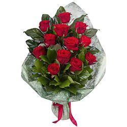 Фото товара 12 червоних троянд в Калуші