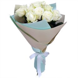 Фото товара Букет білих троянд (11 шт) в Калуші