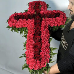 Фото товара Ікебана "Багряний хрест" в Калуші